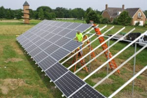 ground mounted solar panels construction