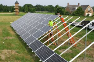 ground mounted solar panels construction