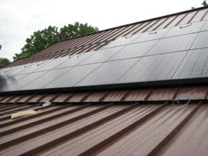roof mounted solar panels standing seam metal roof