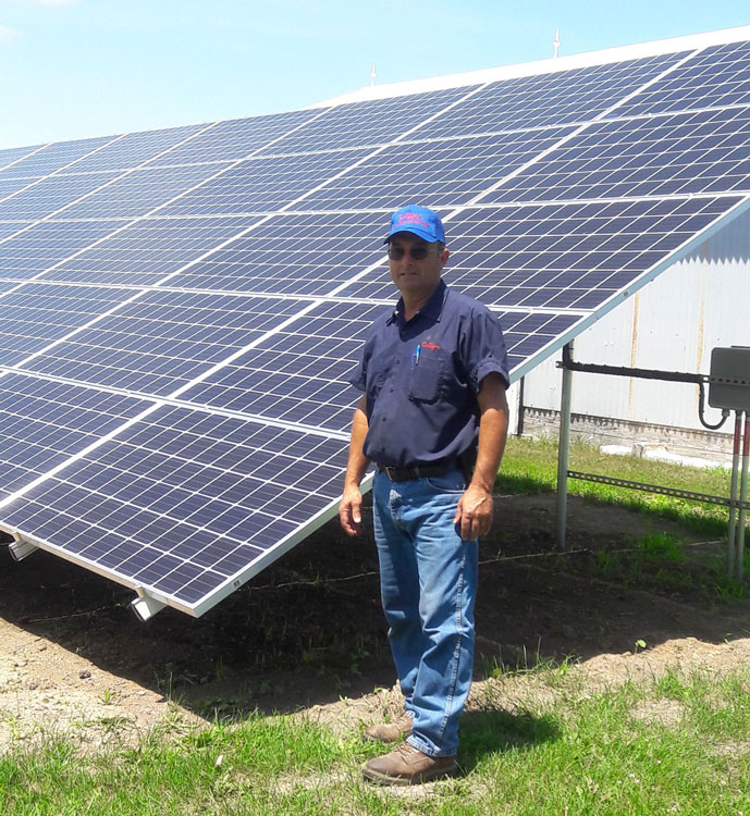 Farm Agriculture ground mounted Solar System Lincoln, IL