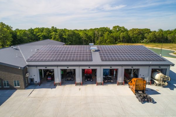 roof mounted solar panels truck center