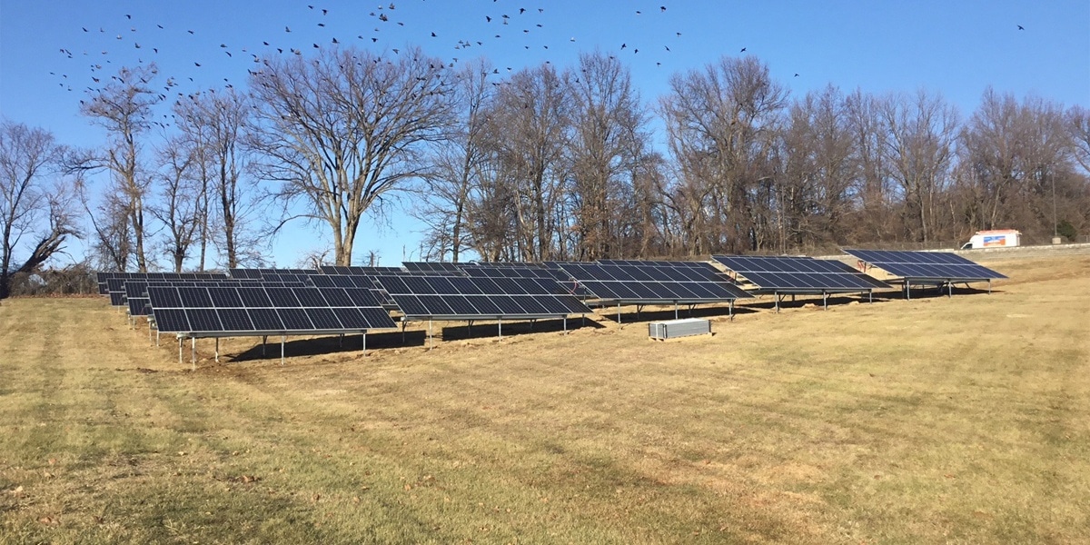 ground mounted solar panels IBEW union