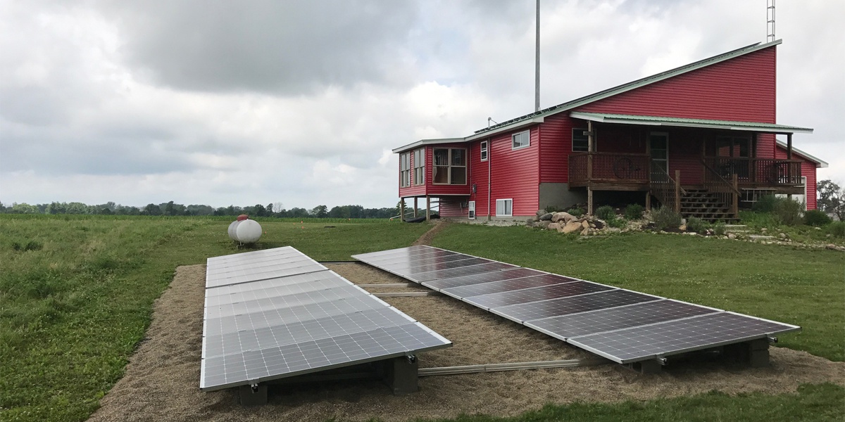 ballasted ground mounted solar panels residential