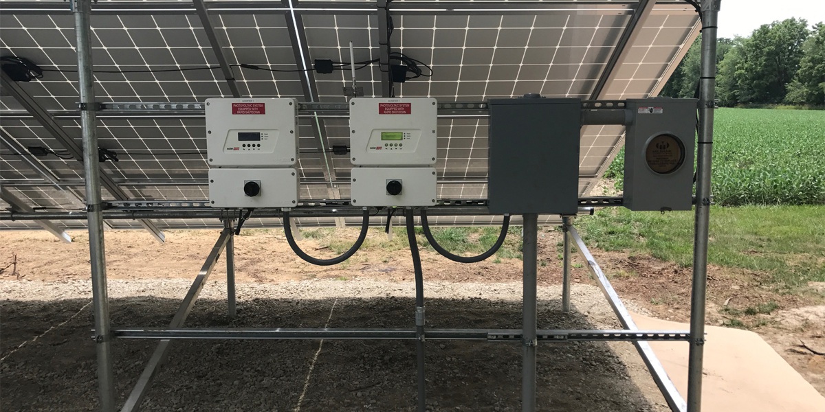 ground mounted solar panels inverter residential
