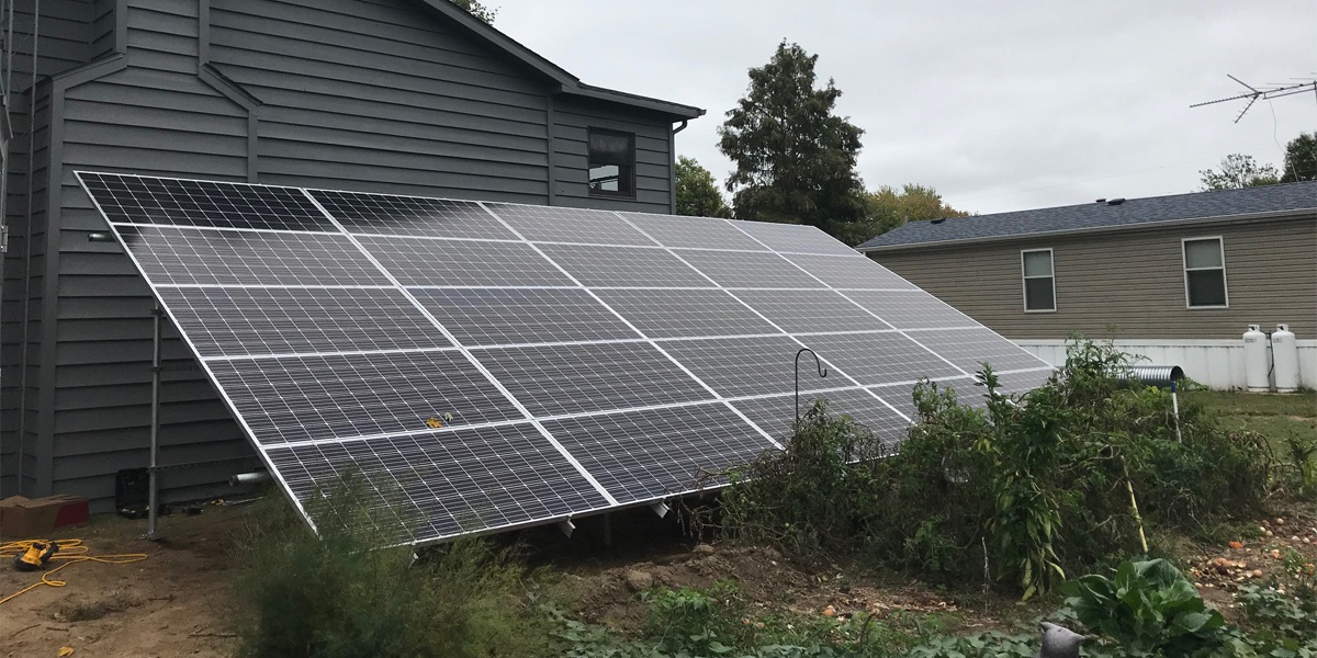 ground mounted solar panels home