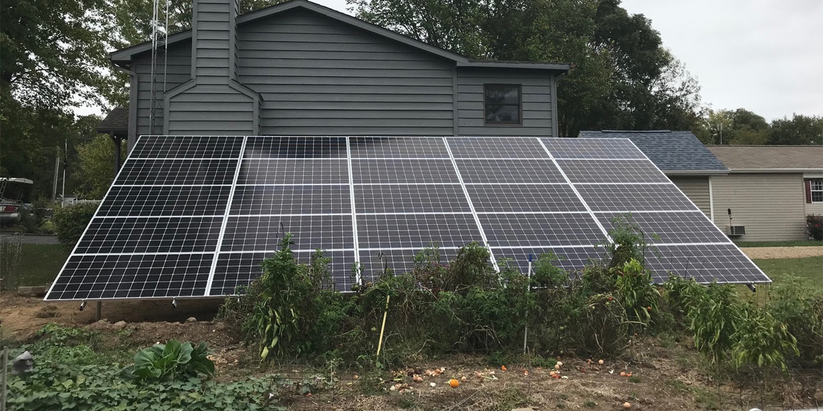 ground mounted solar panels home