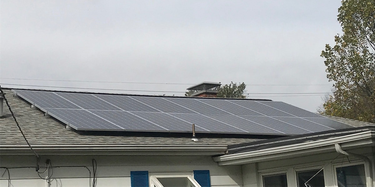 roof mounted solar panels residential