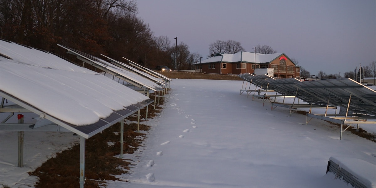 ground mounted solar panels IBEW union