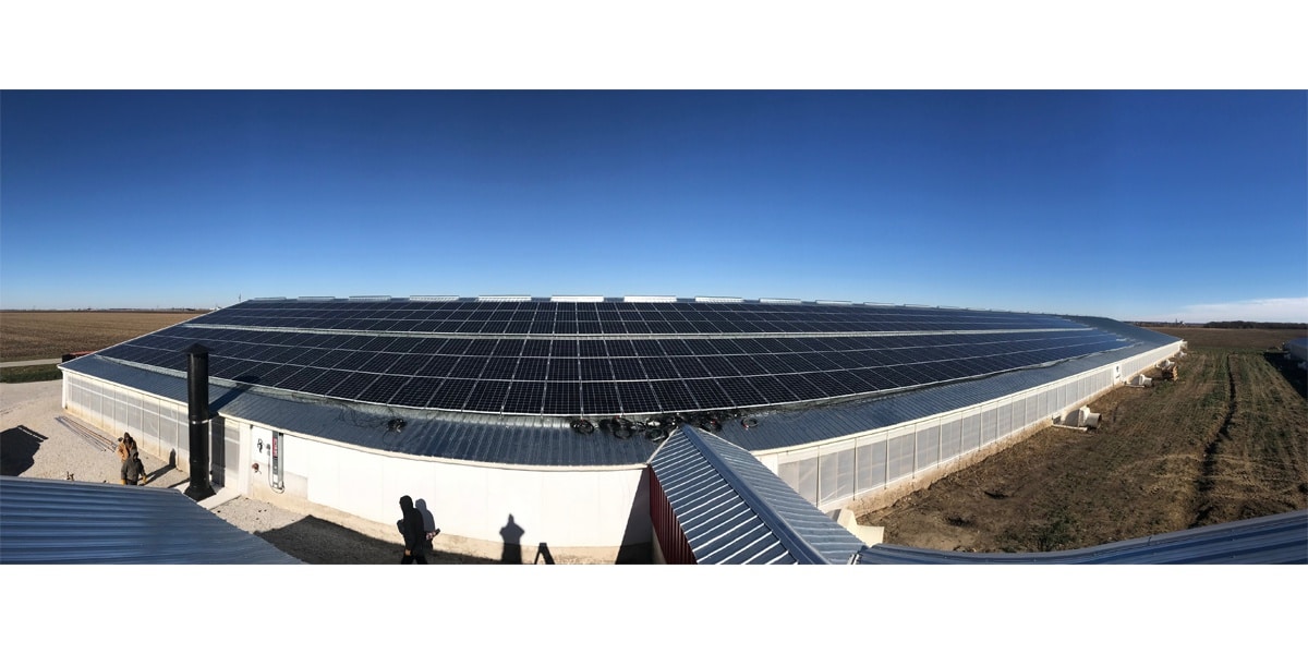 roof mounted solar panels Parks Companies Farm