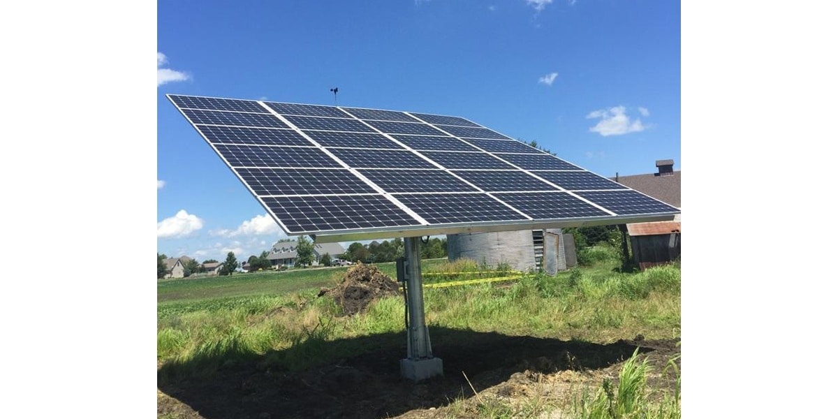 dual-axis solar tracker