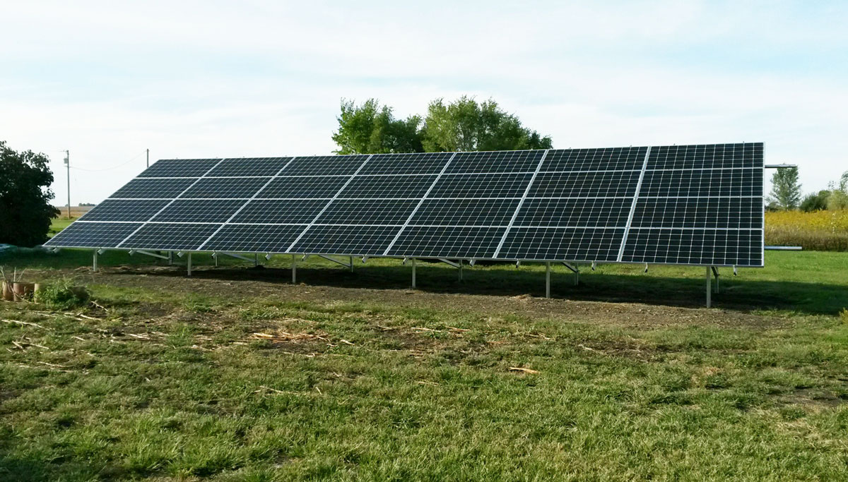 above ground solar panels