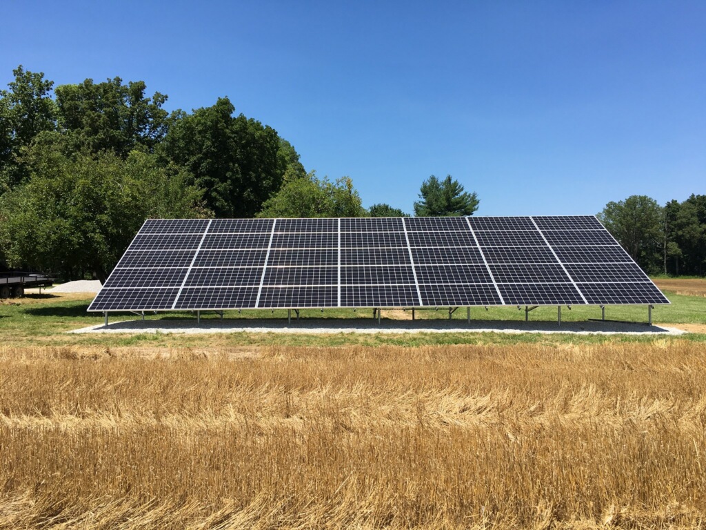 ground mounted solar for farm and house in Robinson, IL