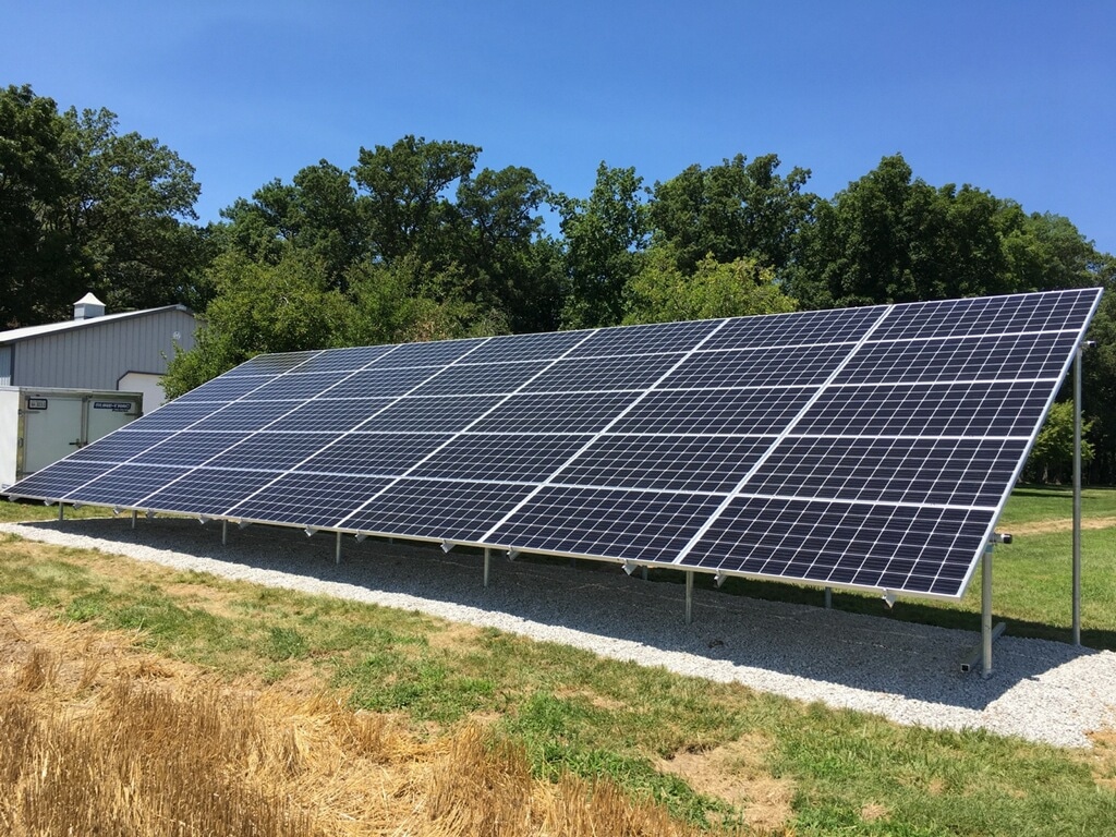 ground mounted solar for farm and house in Robinson, IL