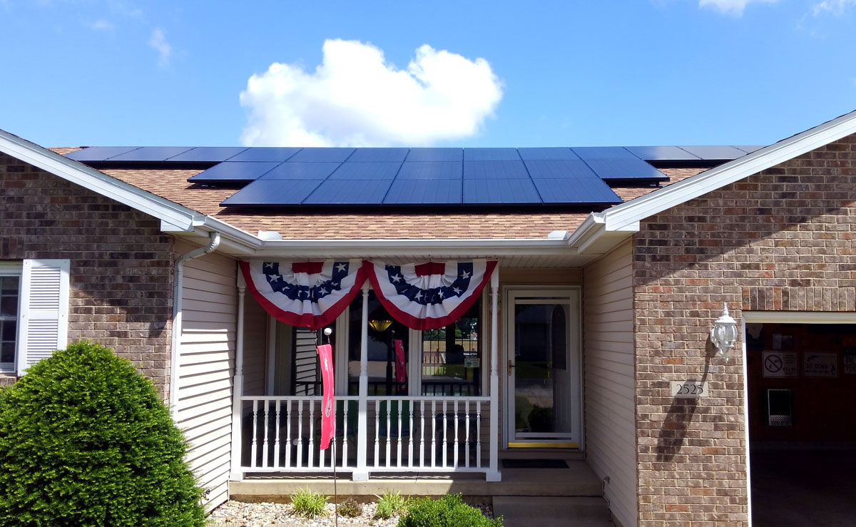 7.75 kW residential solar array in Vandalia Illinois