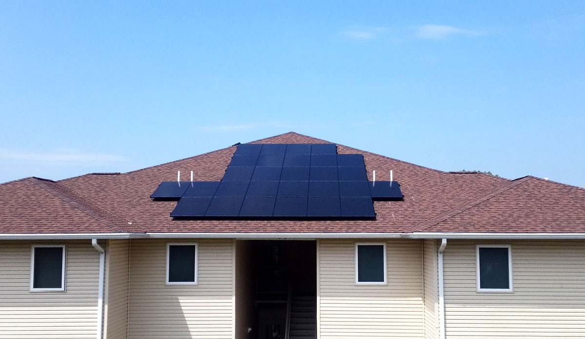 Solar for Kiesser Development student apartments in Mt. Carmel, IL