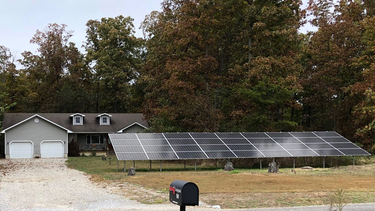 ground mounted solar array