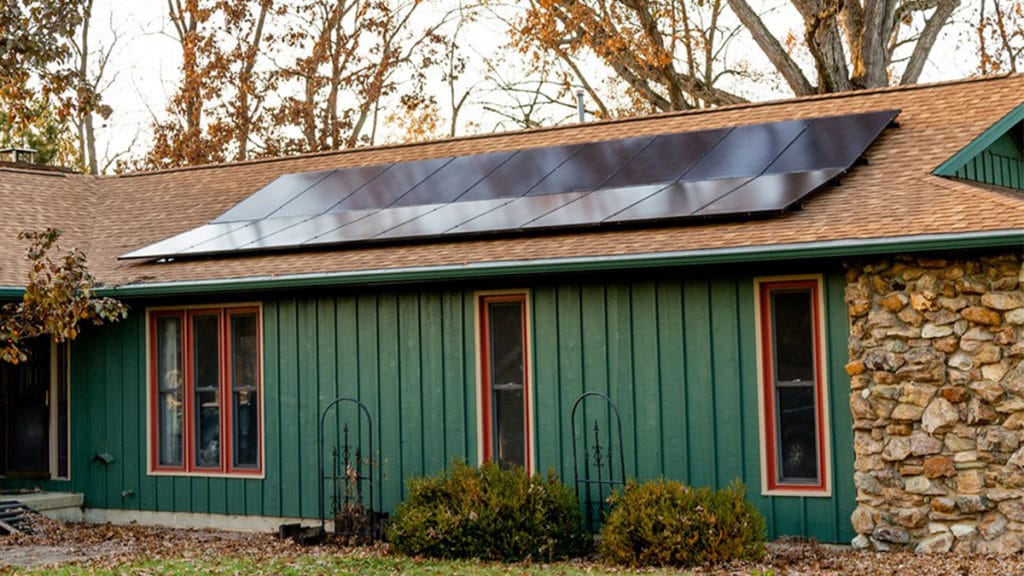 Roof mounted solar