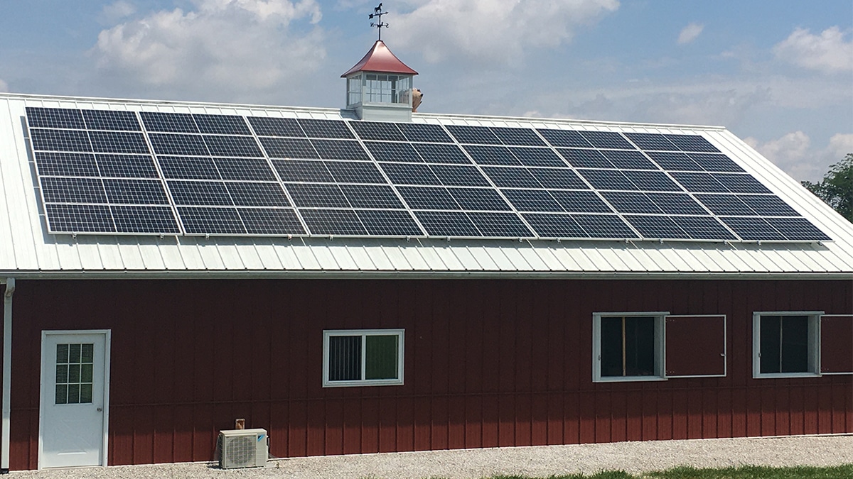 Residential Roof Mount Solar Array