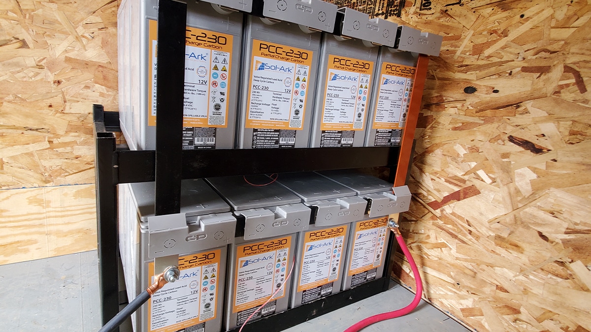 Ground Mount Solar Array w/ Battery Backup