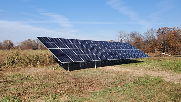 Residential Ground Mount Solar with Battery Backup