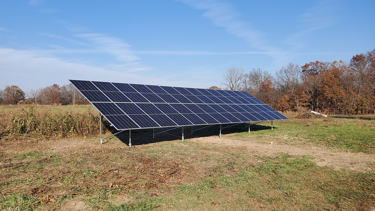 Residential Ground Mount Solar with Battery Backup