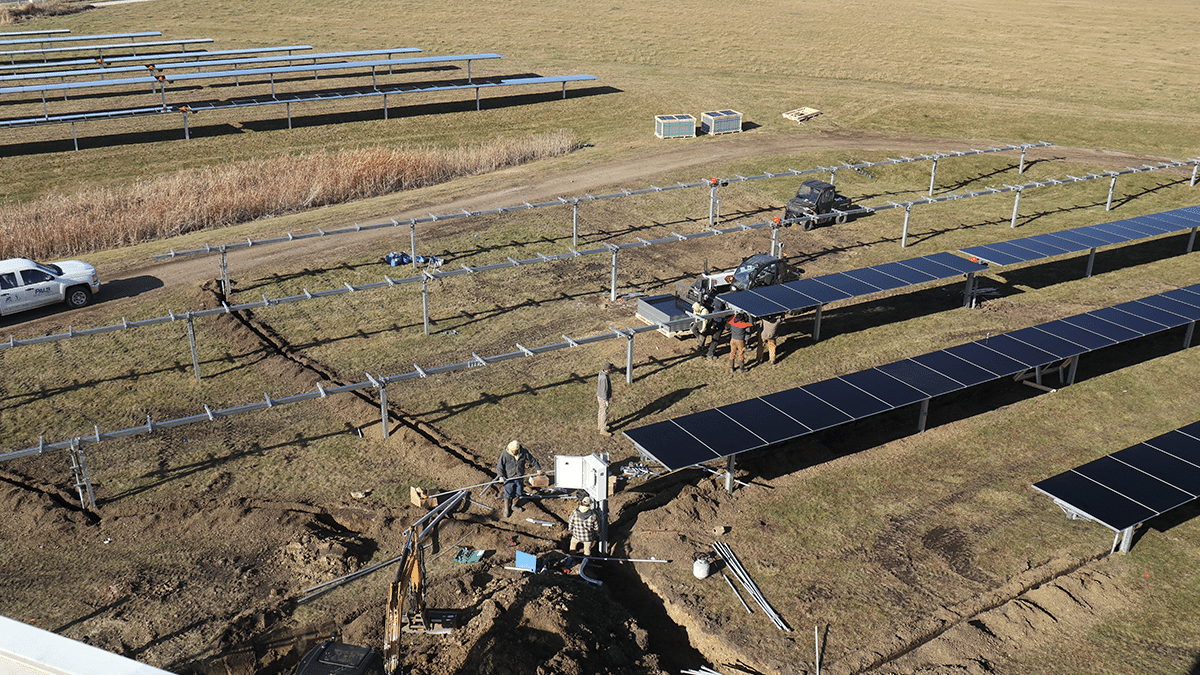 Commercial Ground Mounted solar tracker
