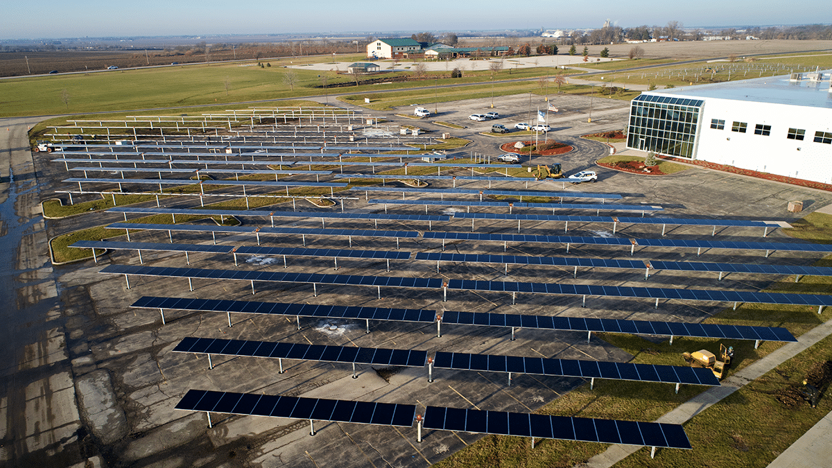 Commercial Ground Mounted solar tracker