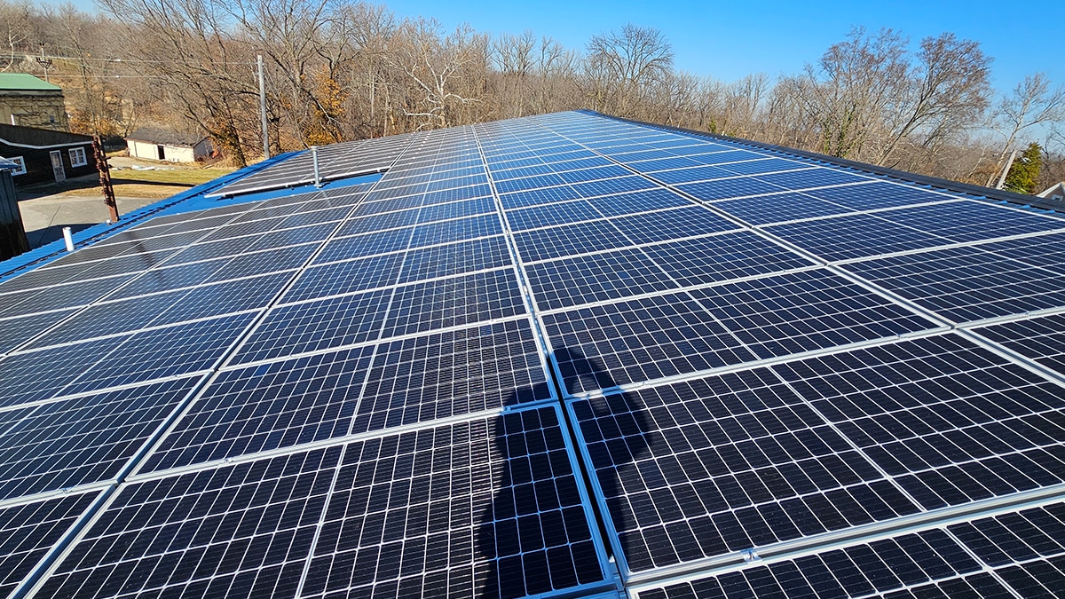 Roof Mounted solar array