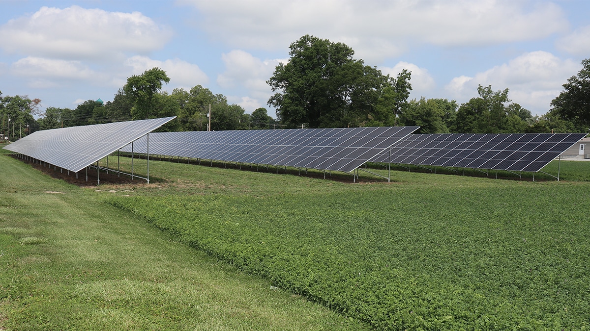 Commercial Ground Mounted Solar Array C-Store Illinois