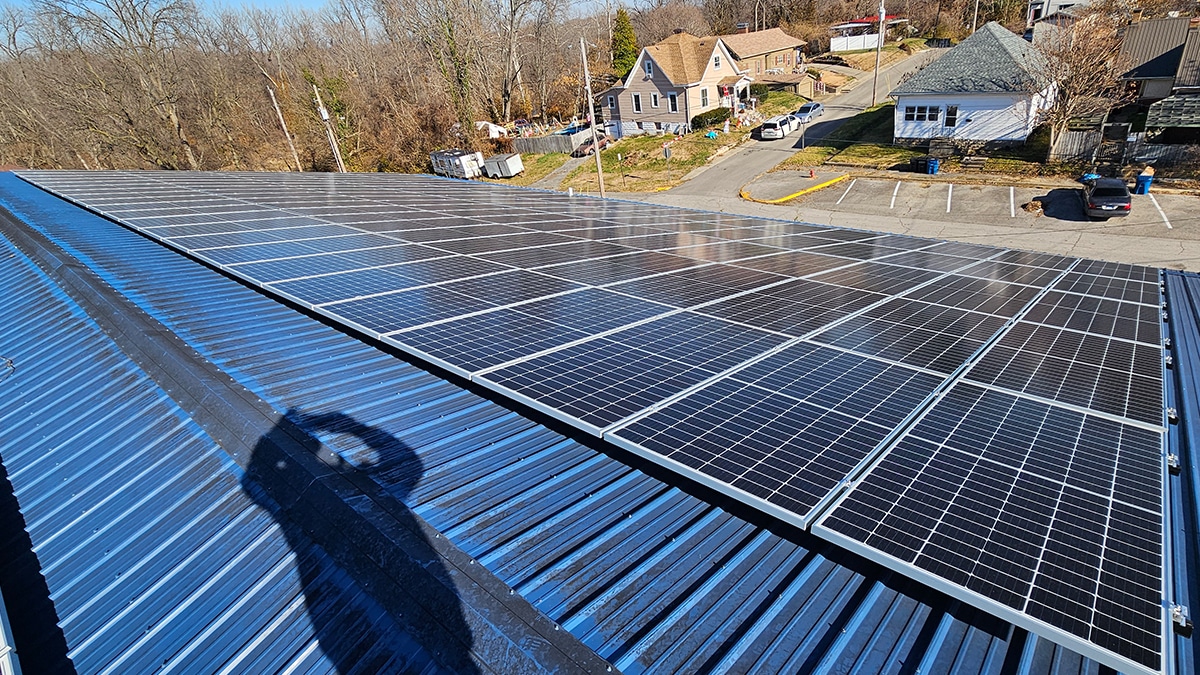Roof Mounted solar array