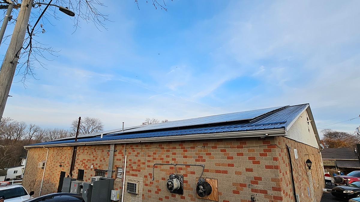 Roof Mounted solar array