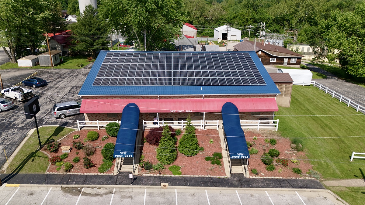 Commercial Roof Mounted Solar Array
