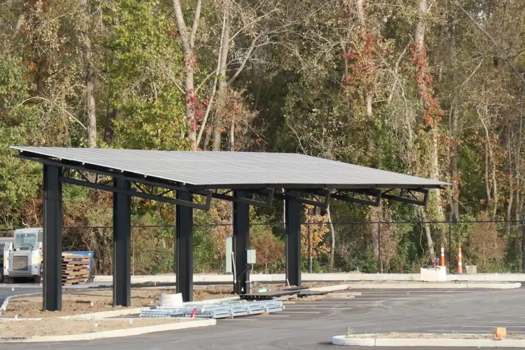 24.5 kW (DC) Solar Carport Canopy for Ameren Office Building in Collinsville, IL