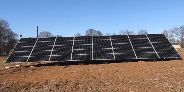 14.8 kW (DC) Residential Ground-Mounted Solar Array in Collinsville, IL