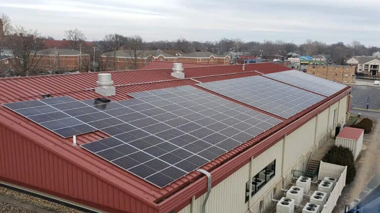 Commercial Ground and Rooftop Solar Solar System for Sports Center in Decatur, IL