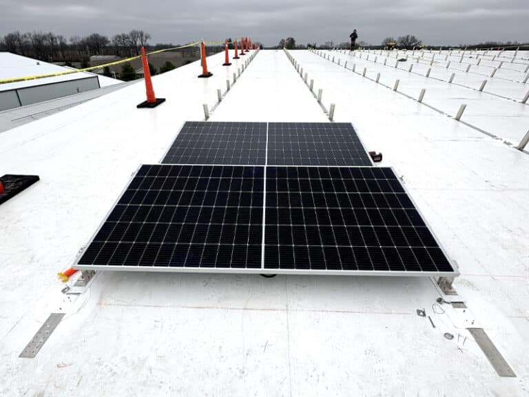 Commercial Roof-Mounted Solar Panels