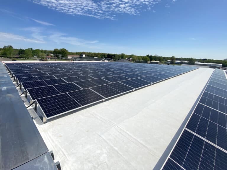 Commercial Roof-Mounted Solar Panels