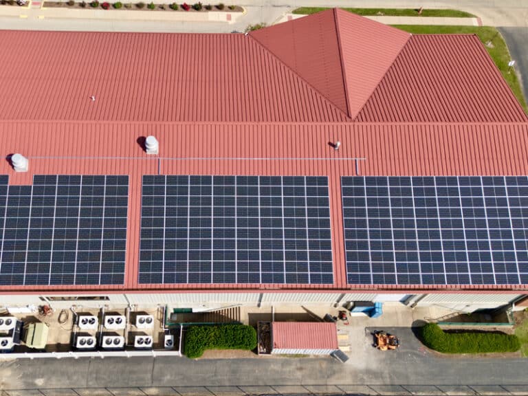 Commercial Roof-Mounted Solar Panels