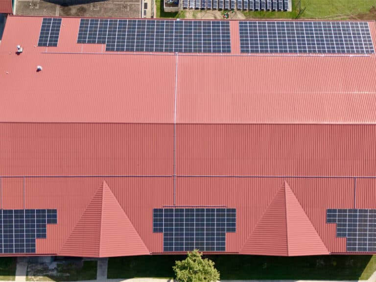 Commercial Roof-Mounted Solar Panels