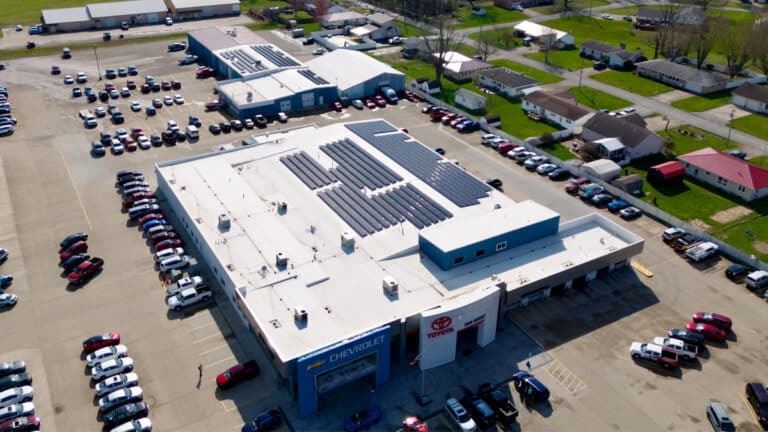 255 kW Roof-Integrated Solar Installation for Dan Hecht Chevrolet Toyota in Effingham, IL